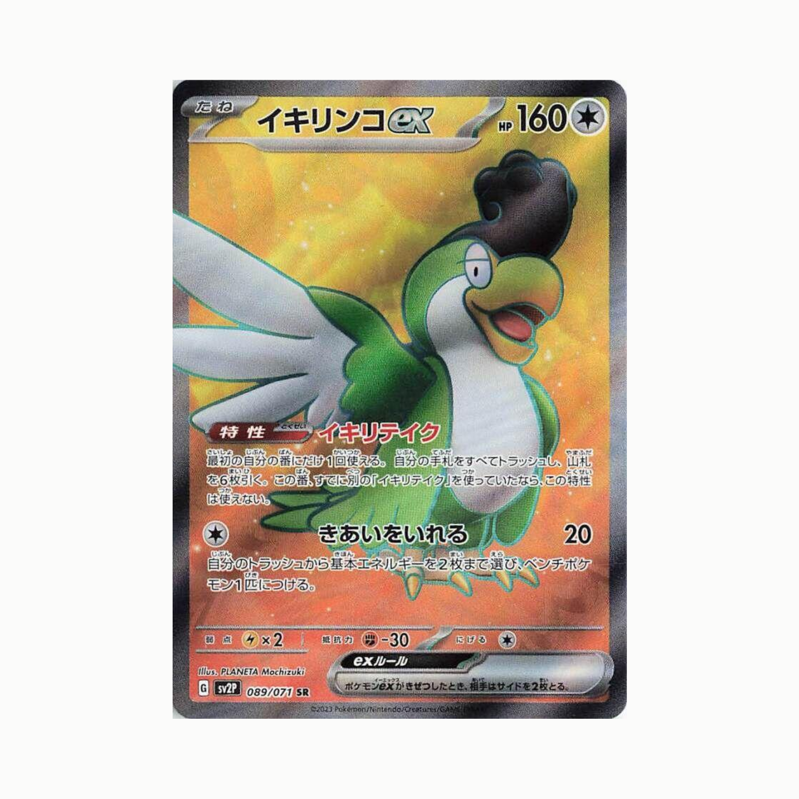 Squawkabilly ex (sv2P 089/071) Coreano