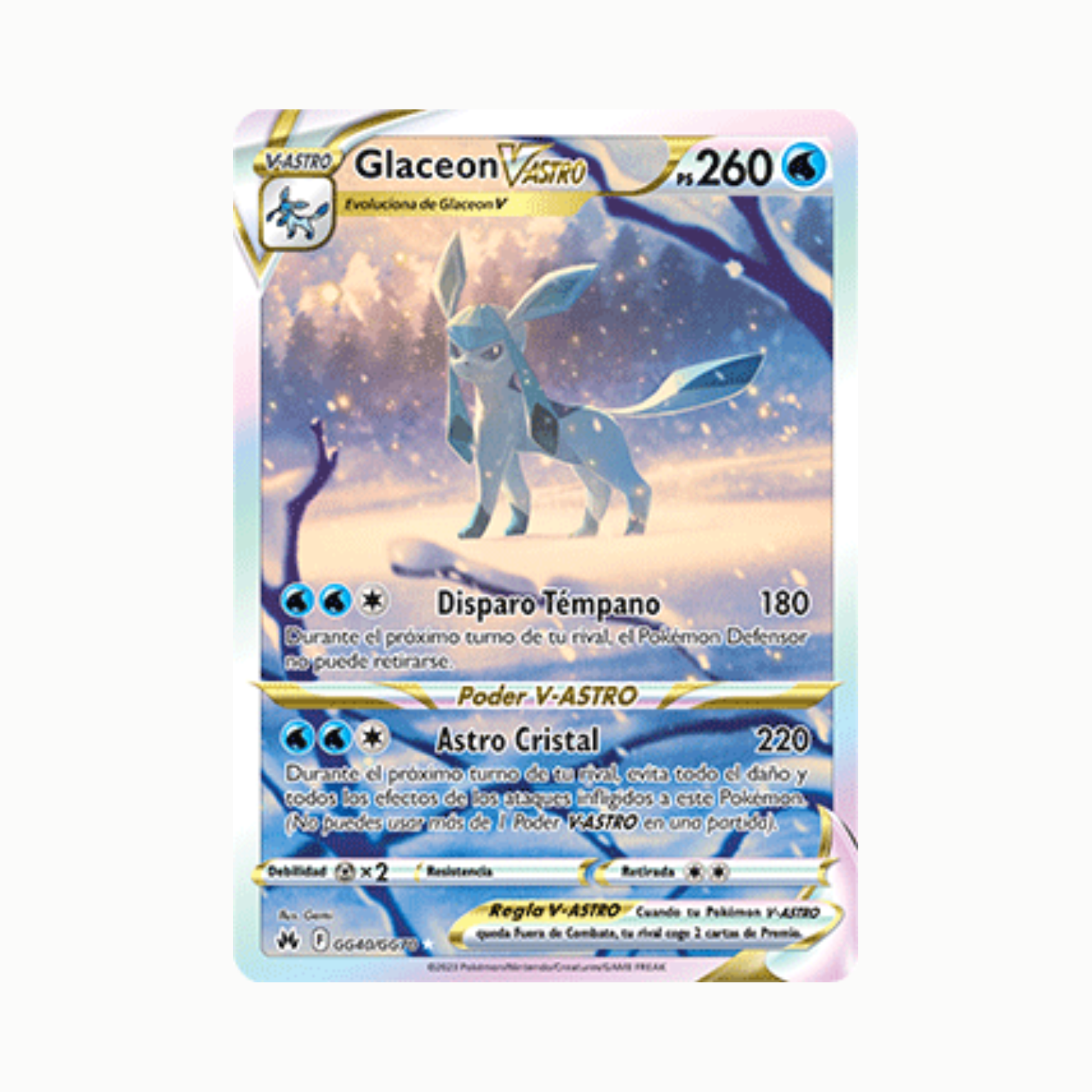 Glaceon V-ASTRO Español