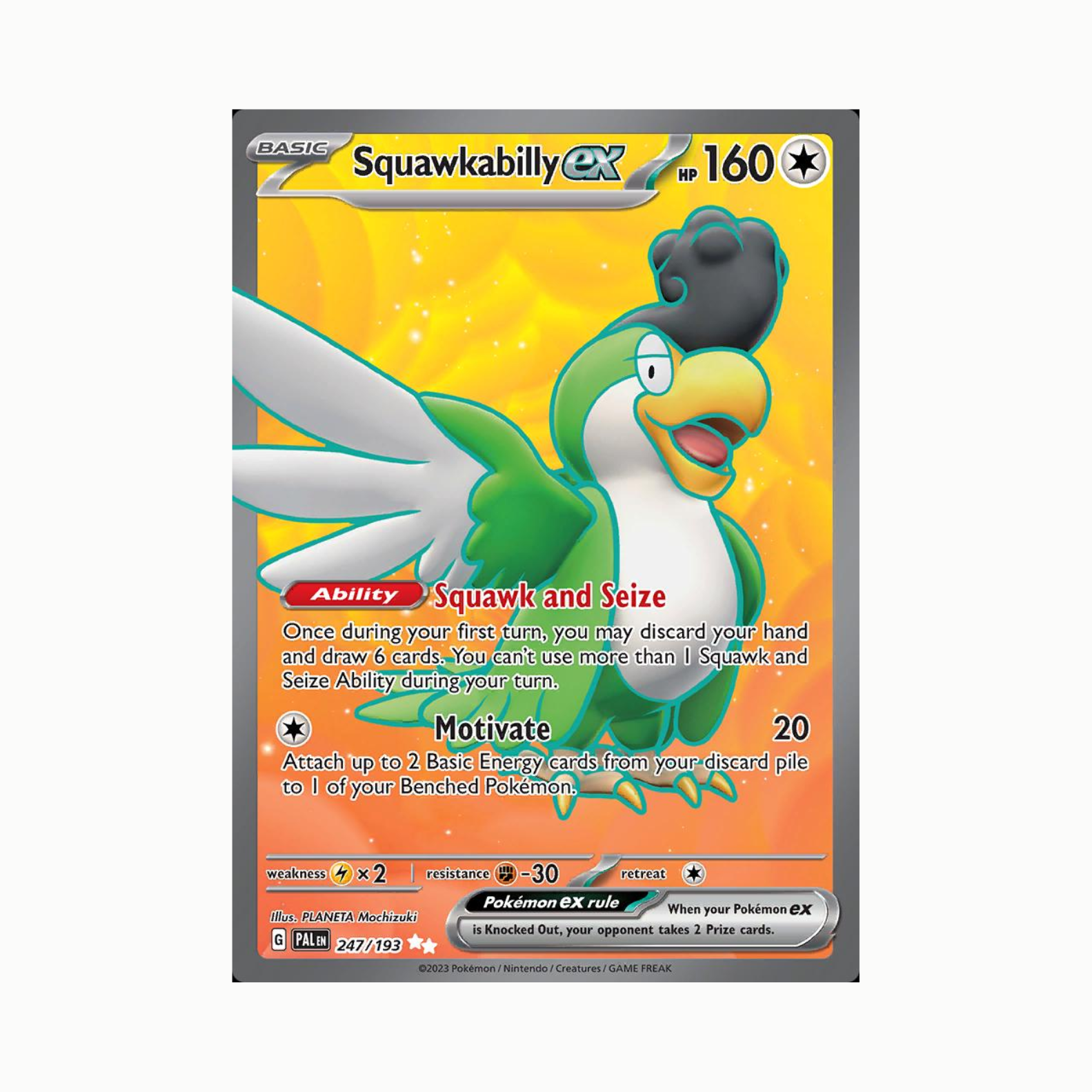 Squawkabilly ex (PAL 247/193) Inglés