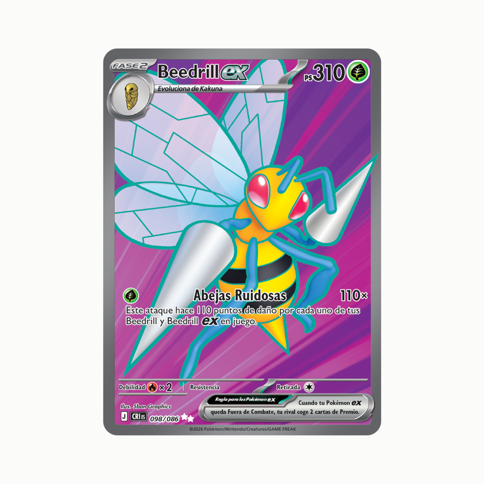 Beedrill ex (CRI 098) Español