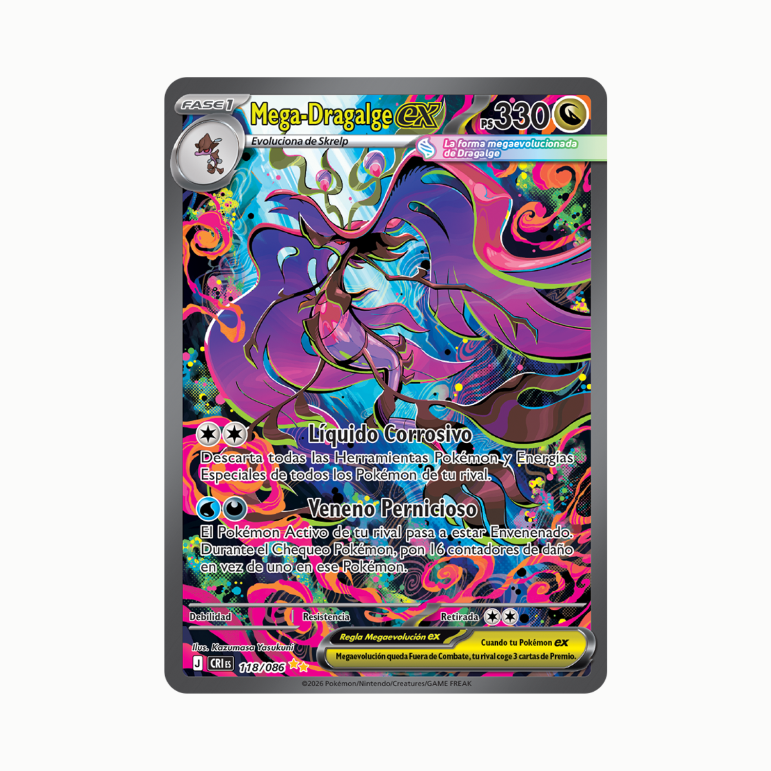 Mega Dragalge ex (CRI 118) Español