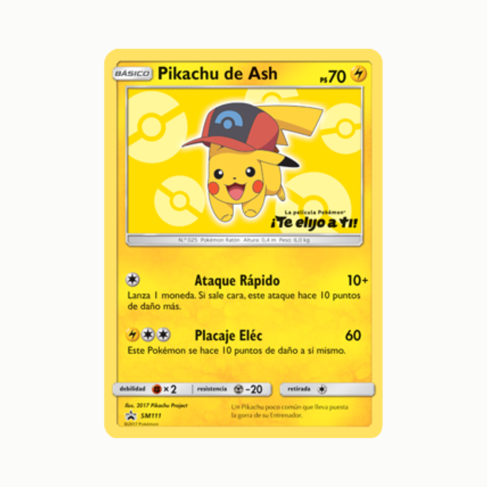 Ash's Pikachu (SM 111) Español