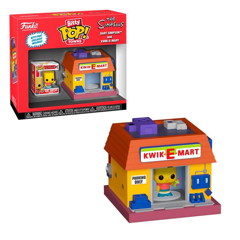 Bitty Pop Towns Bart and Kwik E Mart The Simpsons