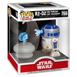 Funko Pop R2-D2 y Princesa Leia Holograma